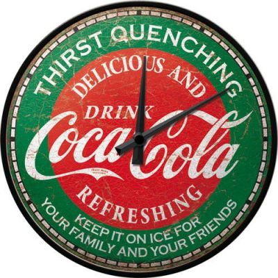 Coca Cola Retro Logo Zegar Ścienny Oryginał